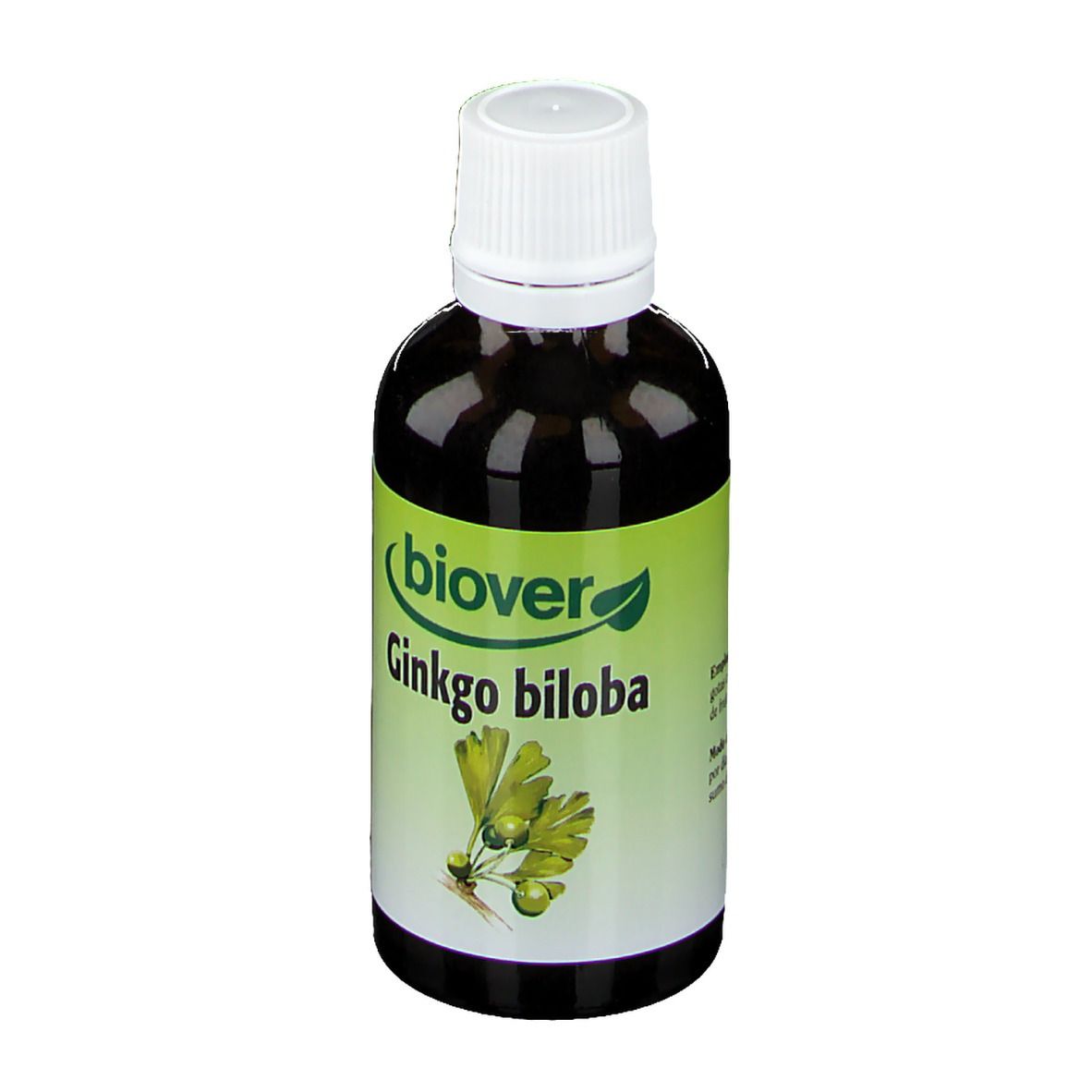 Biover Ginkgo biloba – Bonne concentration – Teinture végane au ginkgo – 50 ml