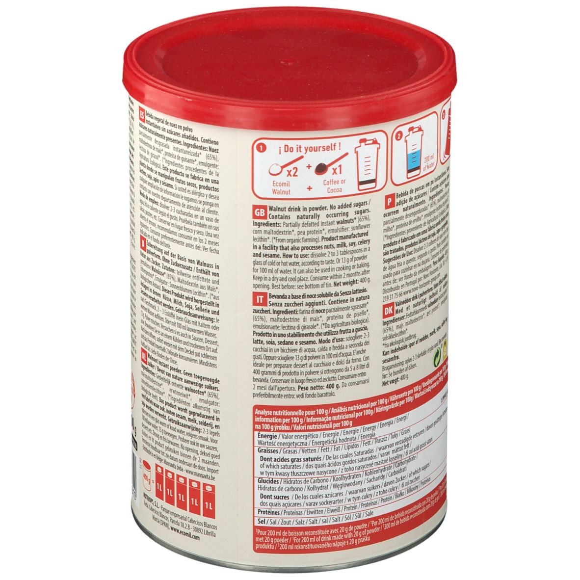 EcoMil Instant Lait de Noix Bio
