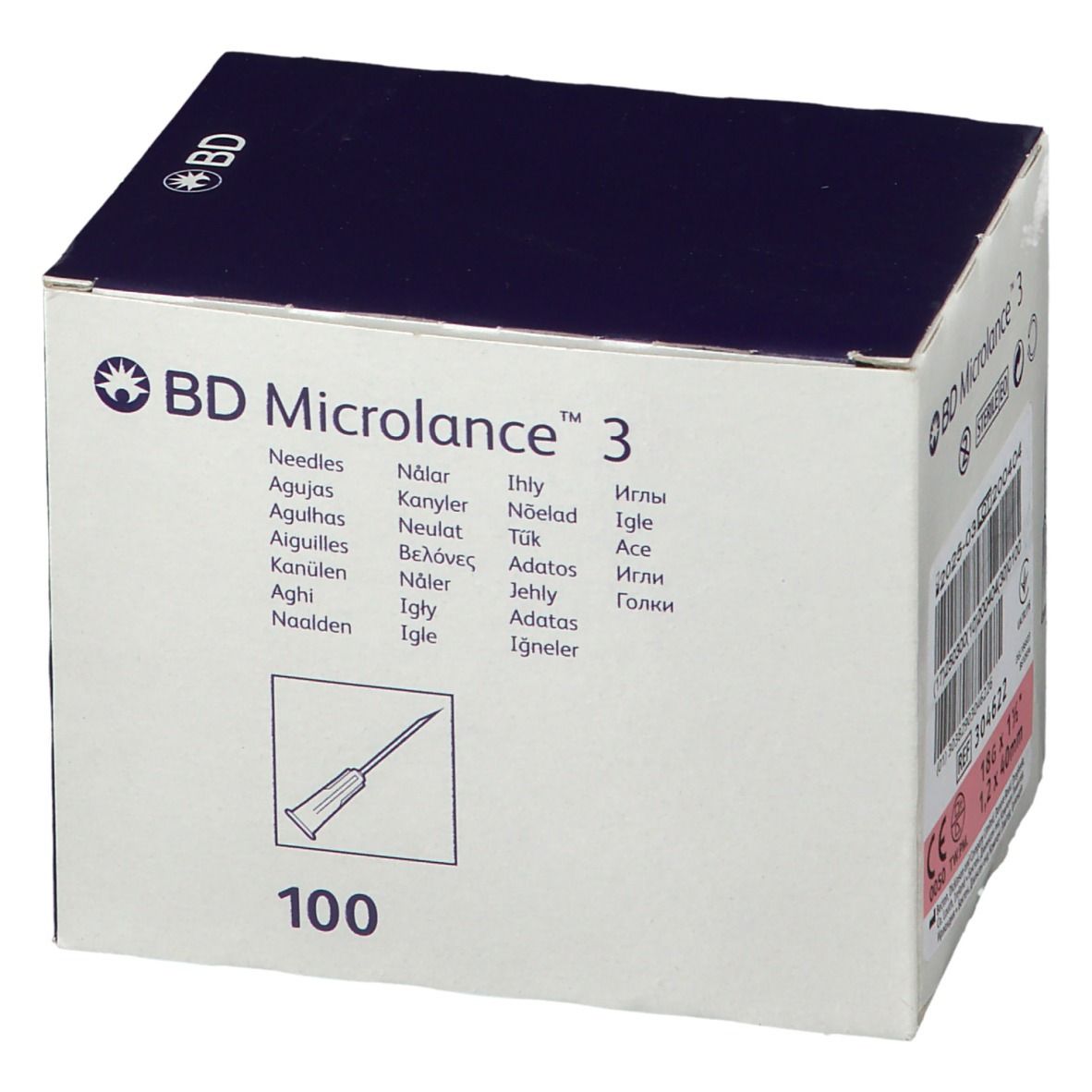 BD Microlance 3 Aiguille 18g 1.2mm x 40mm Rose
