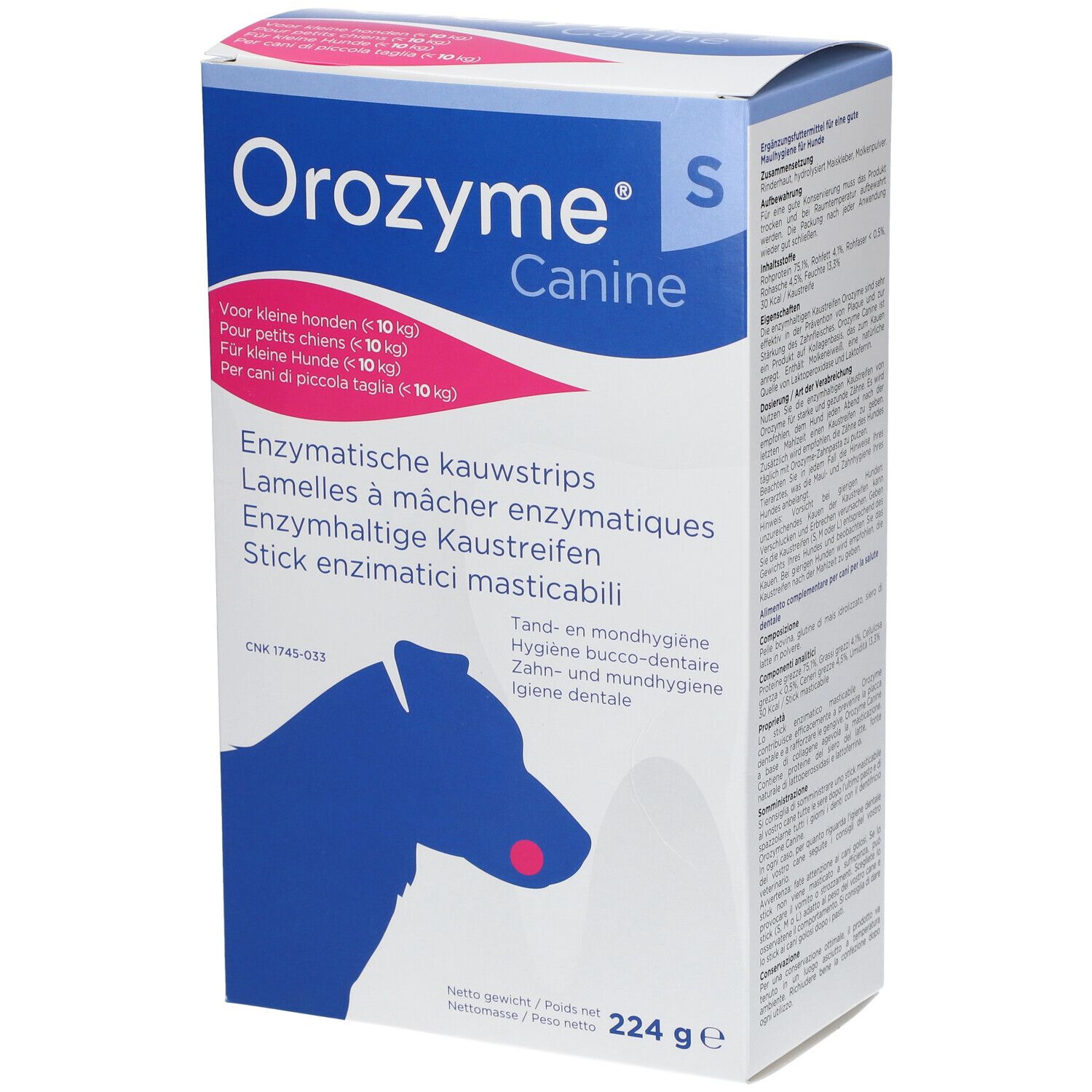 Orozyme Canine S Kauwstrip Enzymen Hond <10kg