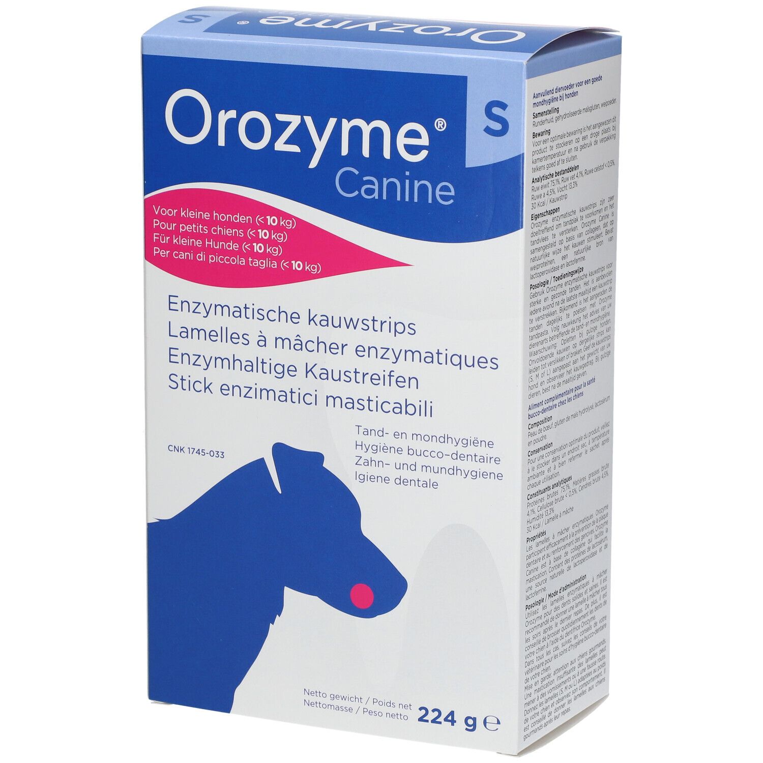 Orozyme Canine Lamelles à Mâcher Enzymatiques Chien S <10kg