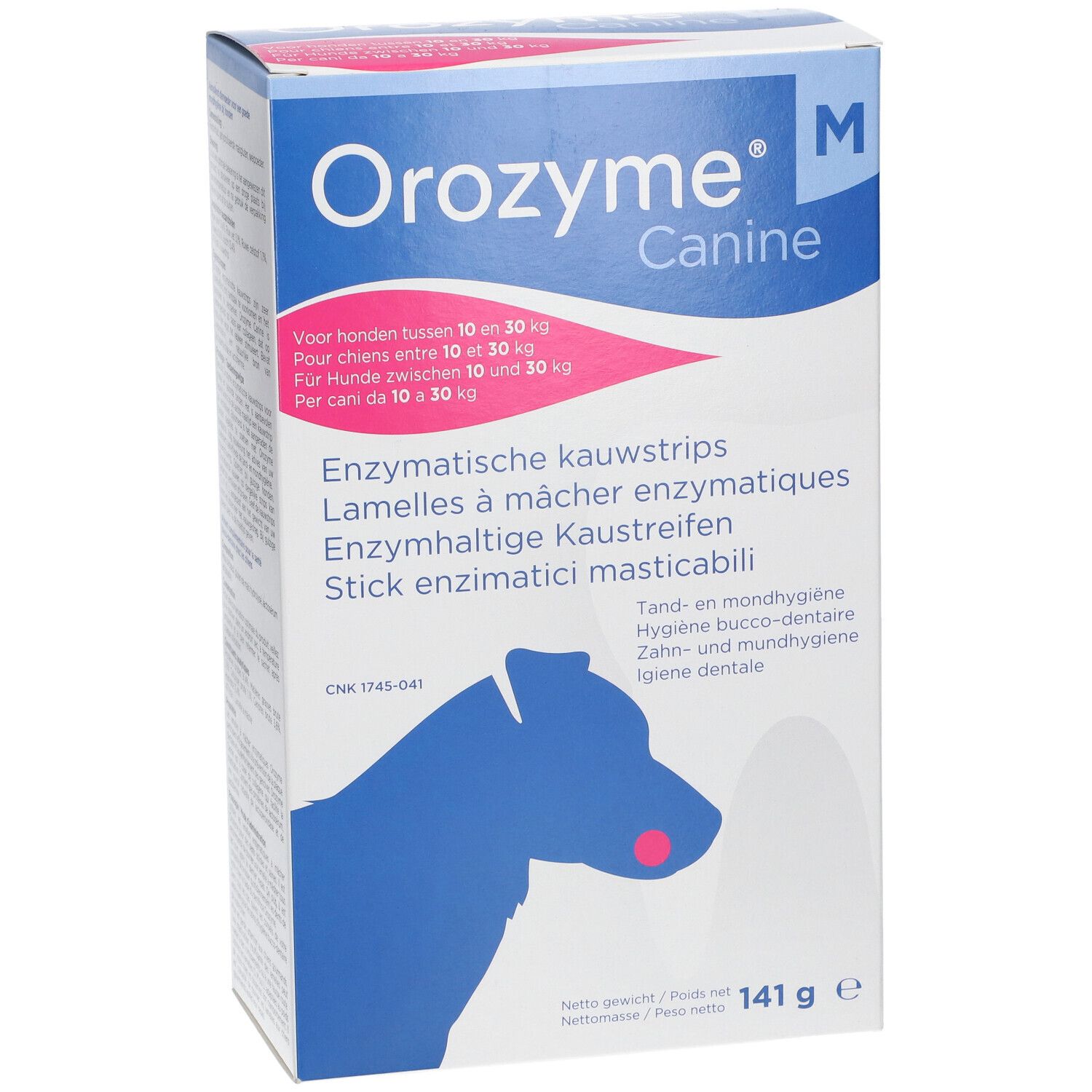 Orozyme Canine M Kauwstrip Enzymen Hond 10-30kg