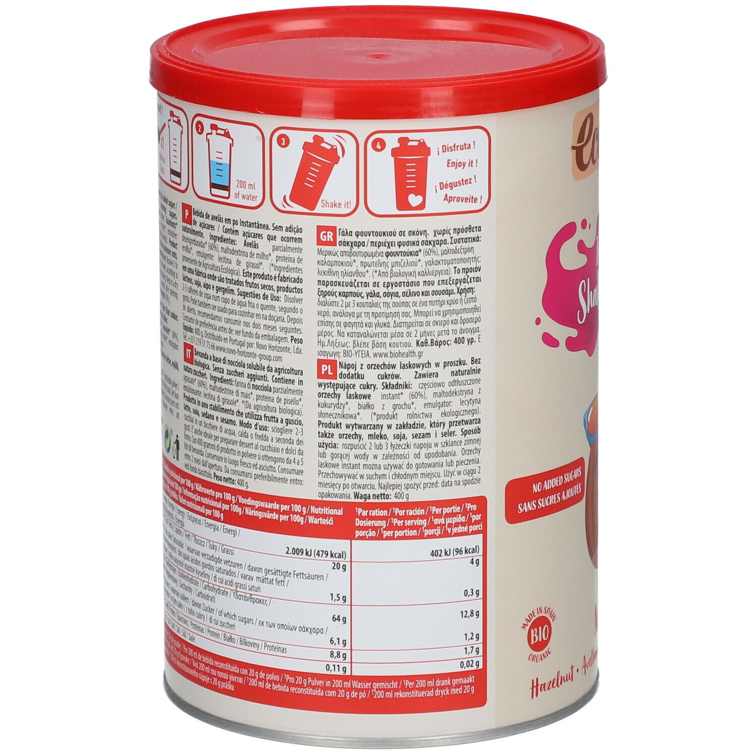 EcoMil Boisson Aux Noisettes Instant Bio