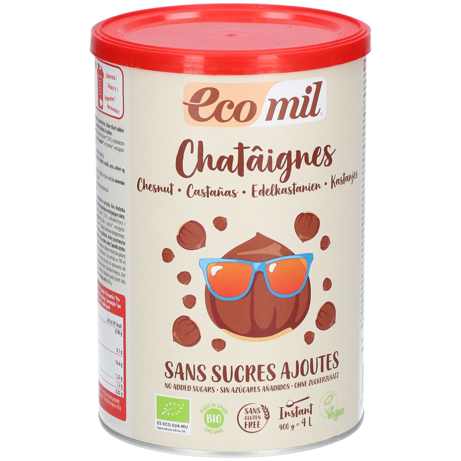 EcoMil Instant Boisson Aux Châtaignes Bio