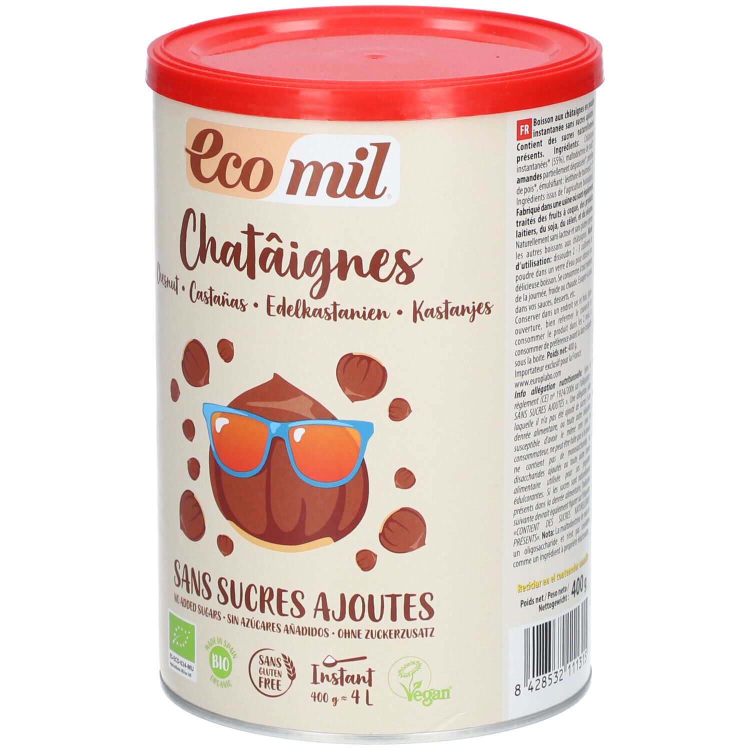 EcoMil Instant Boisson Aux Châtaignes Bio
