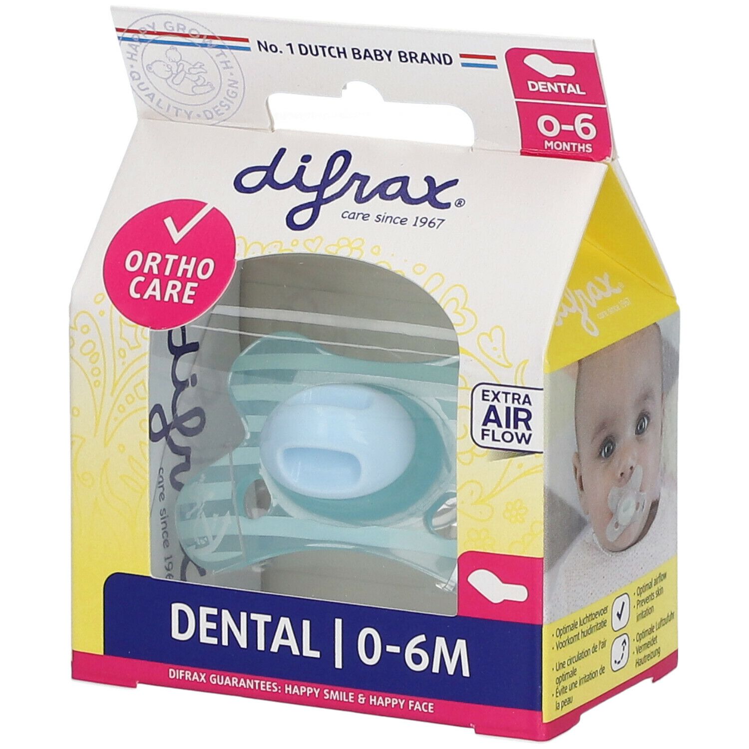 Difrax Fopspeen Dental 0-6 Maanden