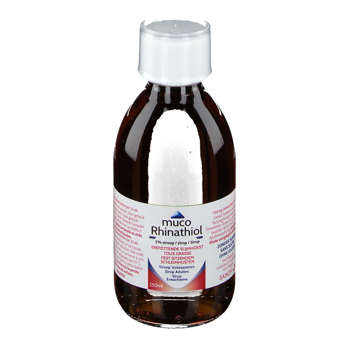 Muco Rhinathiol 5% | Sirop Toux Grasse | Sans Sucre