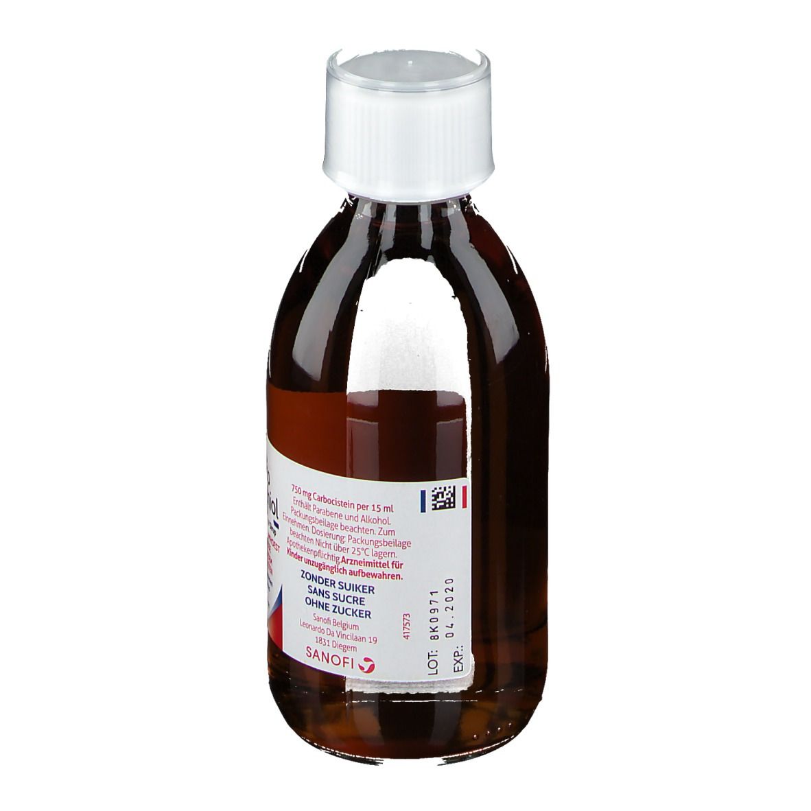 Muco Rhinathiol 5% | Sirop Toux Grasse | Sans Sucre