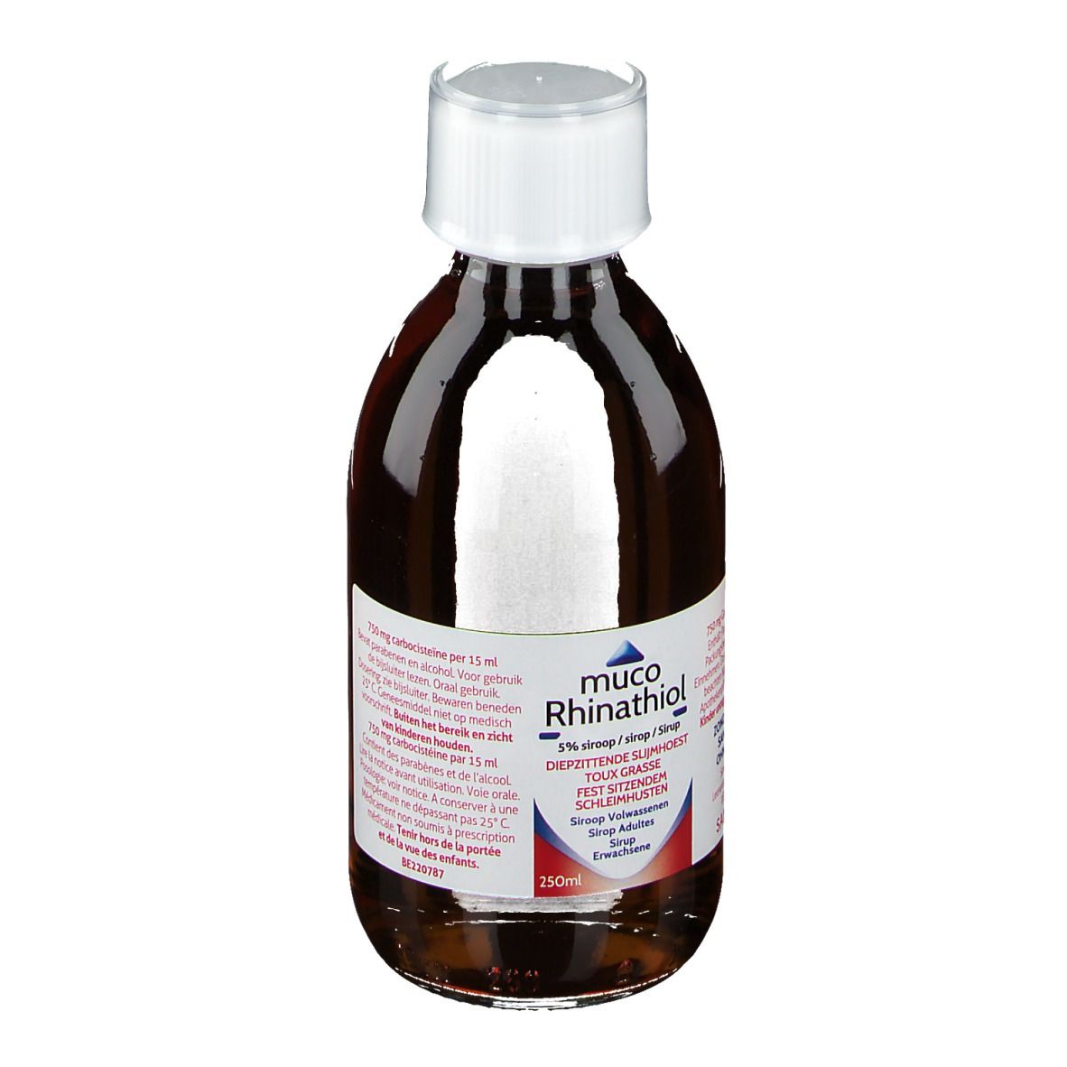 Muco Rhinathiol 5% | Sirop Toux Grasse | Sans Sucre
