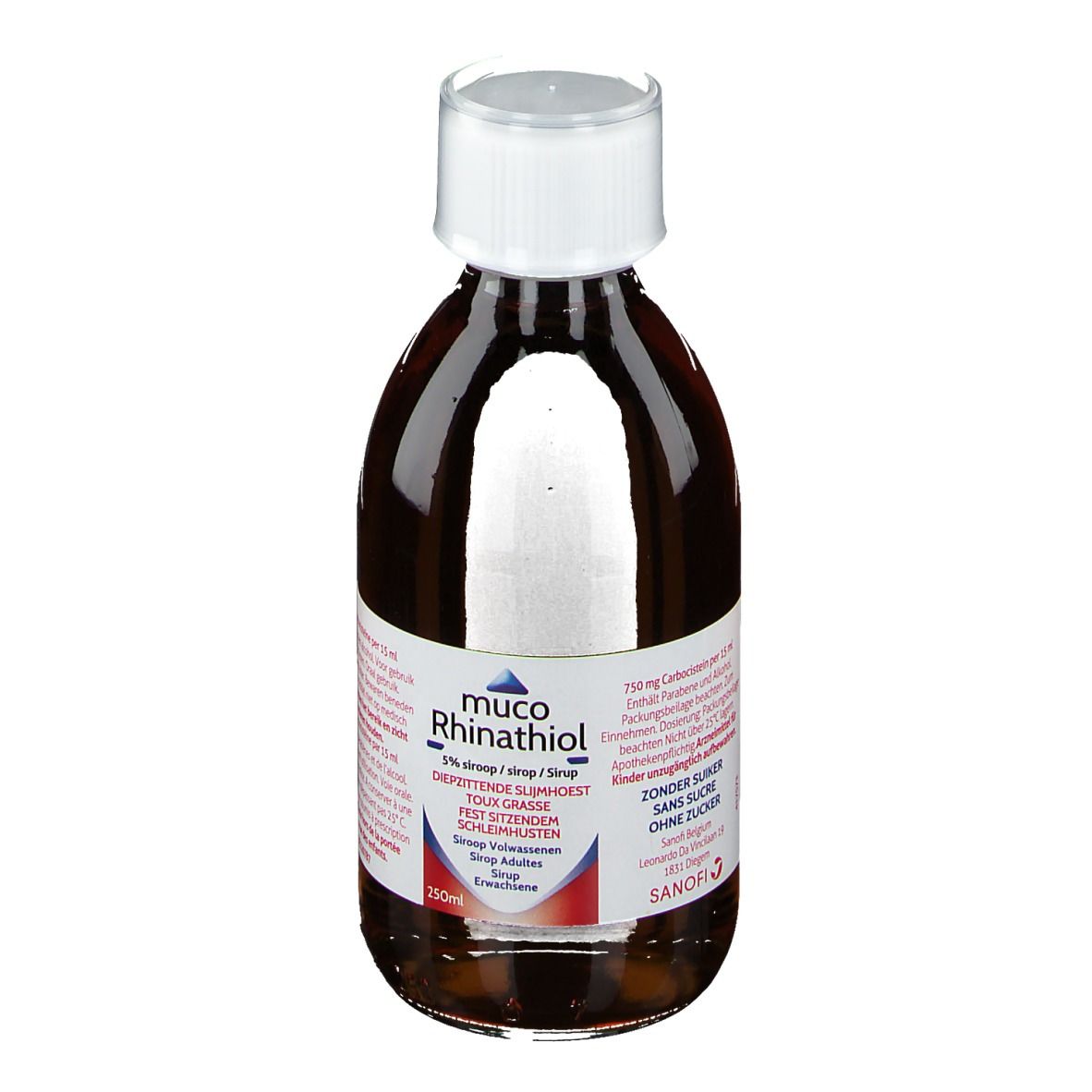 Muco Rhinathiol 5% | Sirop Toux Grasse | Sans Sucre