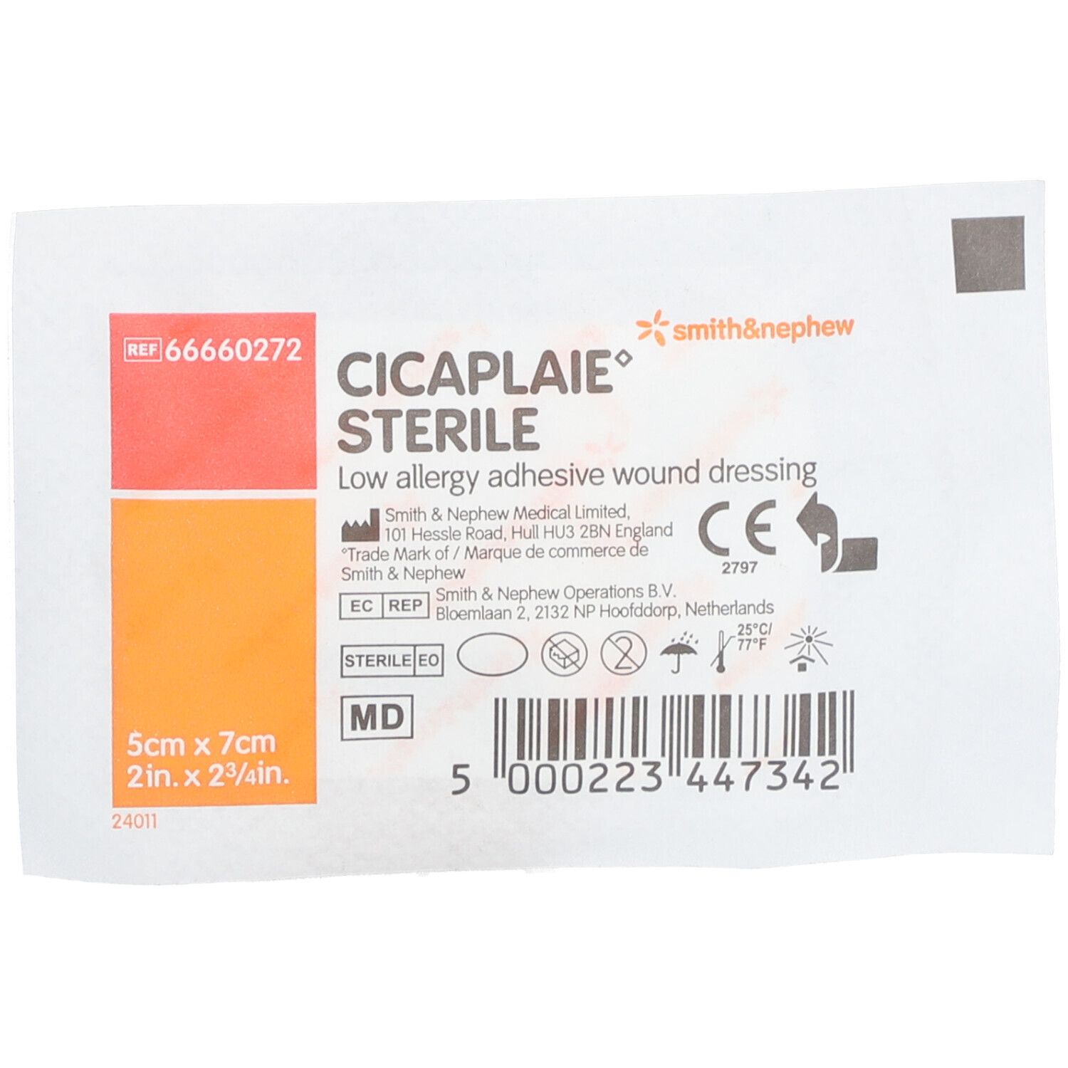 Cicaplaie Steriel Verband 5cm x 7cm 66660272