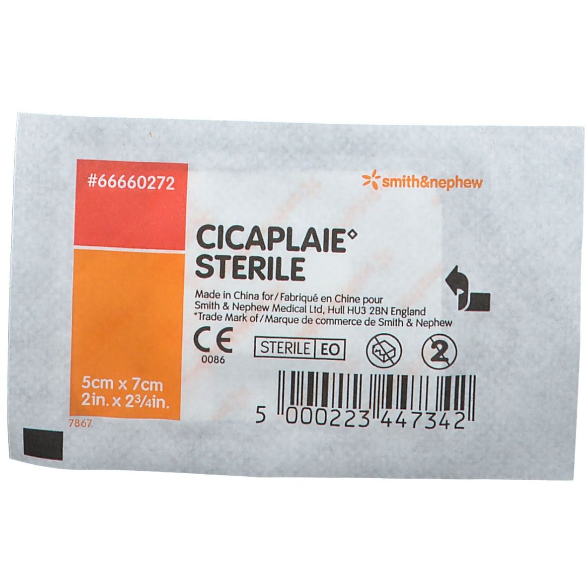 Cicaplaie Steriel Verband 5cm x 7cm 66660272