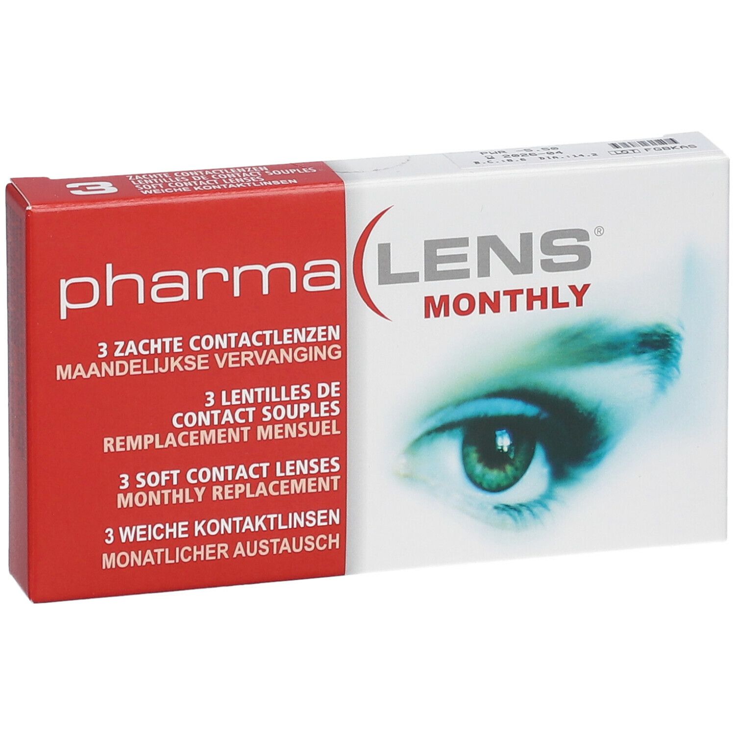PharmaLens Lentilles (mois) (Dioptrie -5.50)