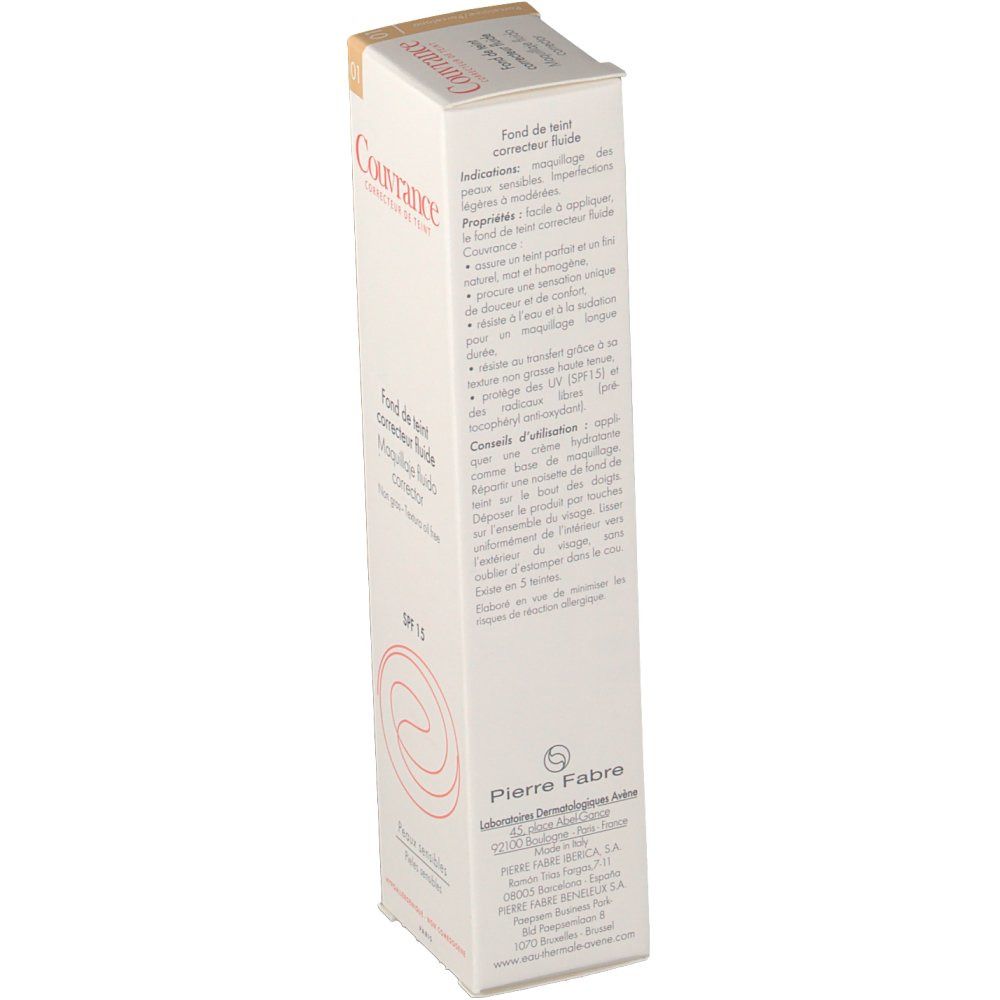 Avène Couvrance Fonds De Teint Correcteurs Fluides Porcelaine SPF15