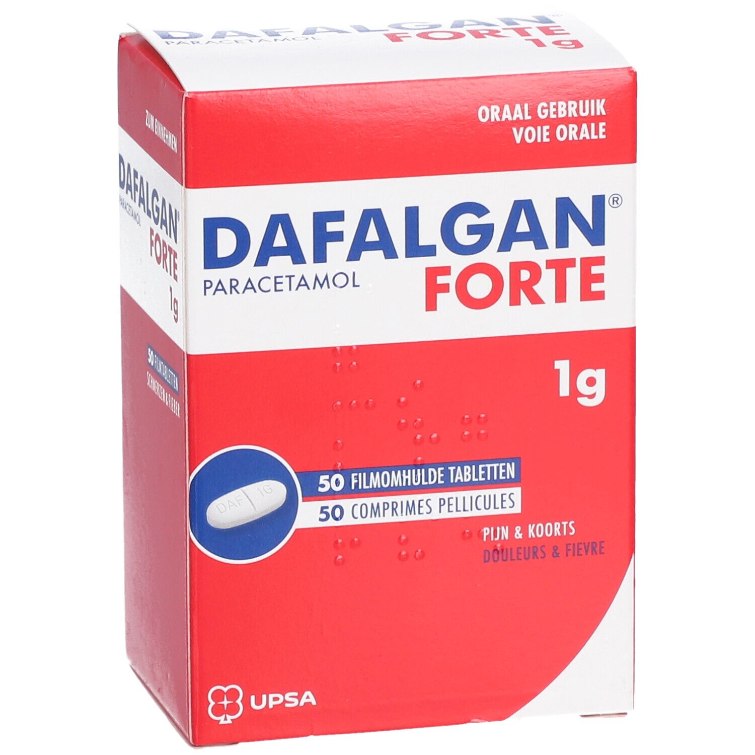 Dafalgan® Forte 1g Paracetamol | Pijn & Koorts