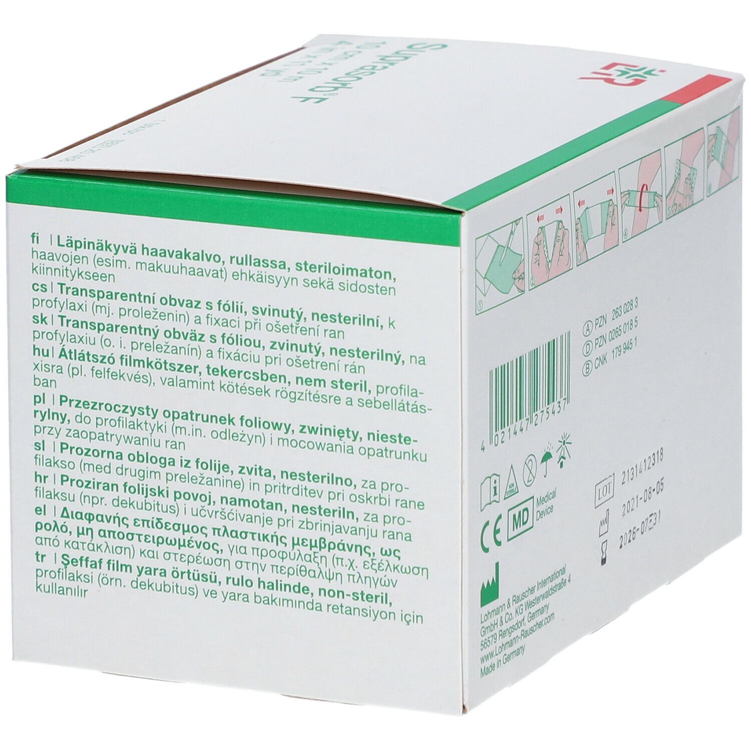 Suprasorb® F Folie-Verband Niet-Steriel 10 cm x 10 m 20468