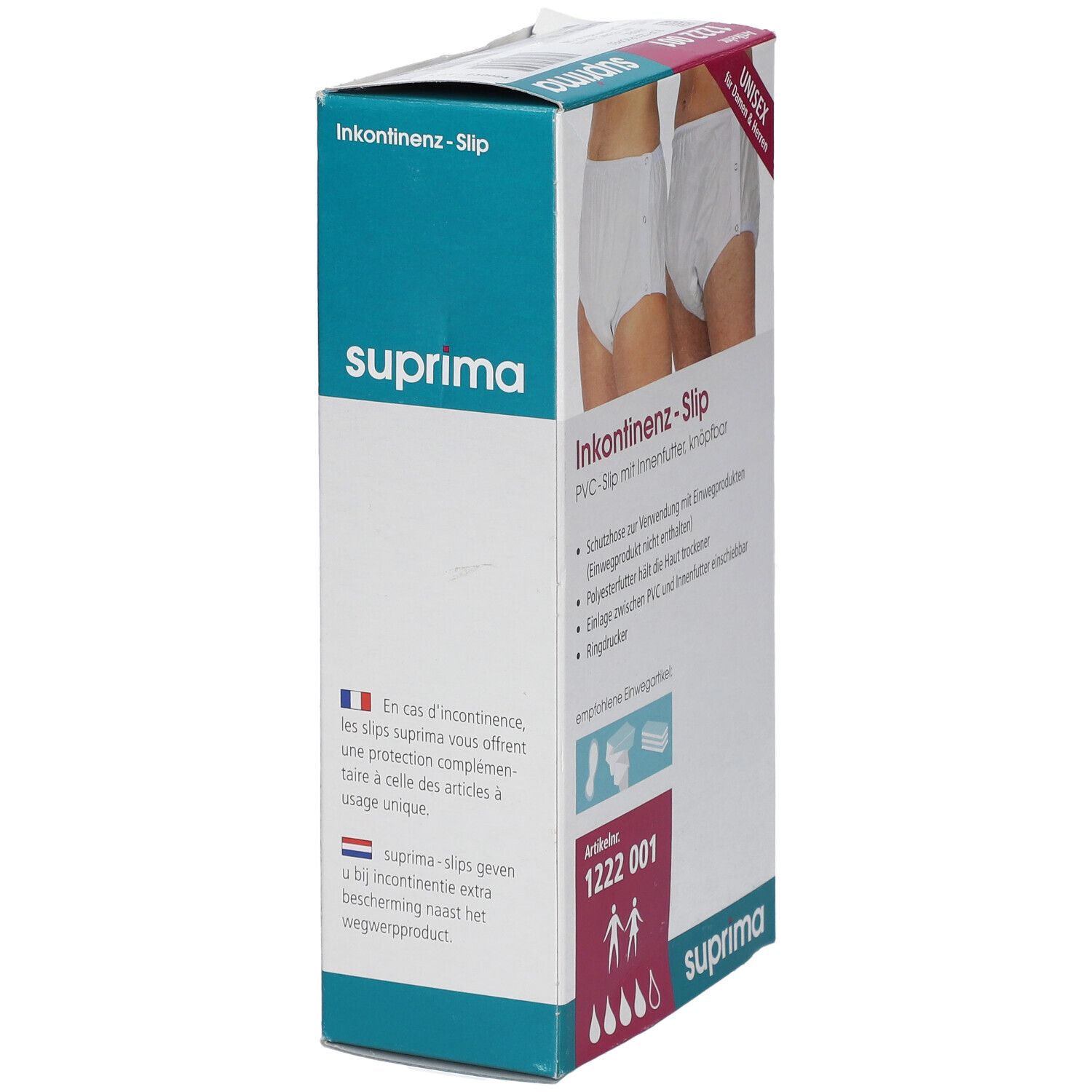Bota Suprima 1222 Slip PVC + Drukknopen + Fixatiezakje Unisex Wit Maat 36