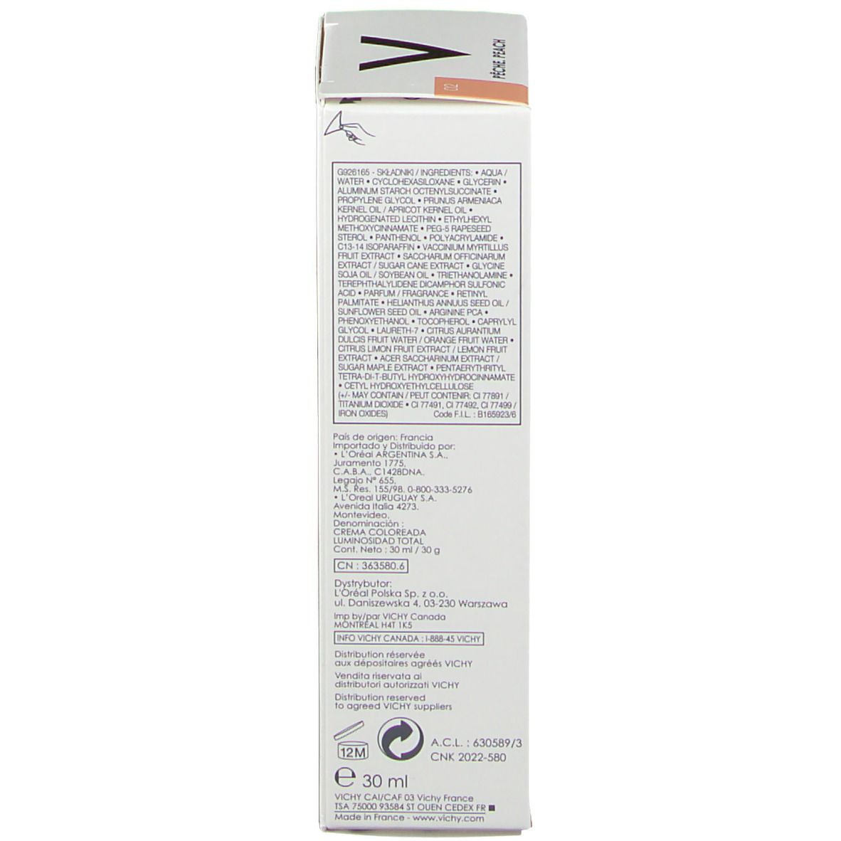 Vichy Lumineuse Teint 02 Peach