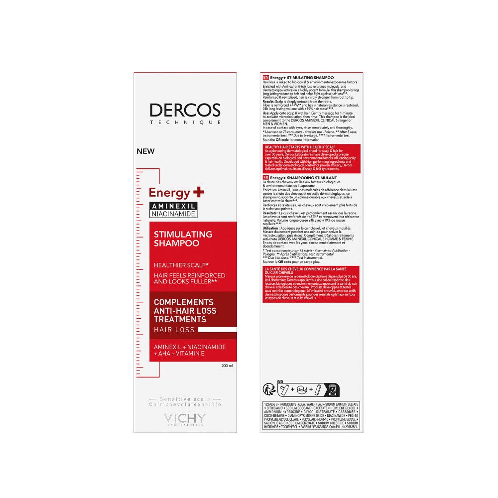 Vichy Dercos Energy+ Stimulating Shampoo