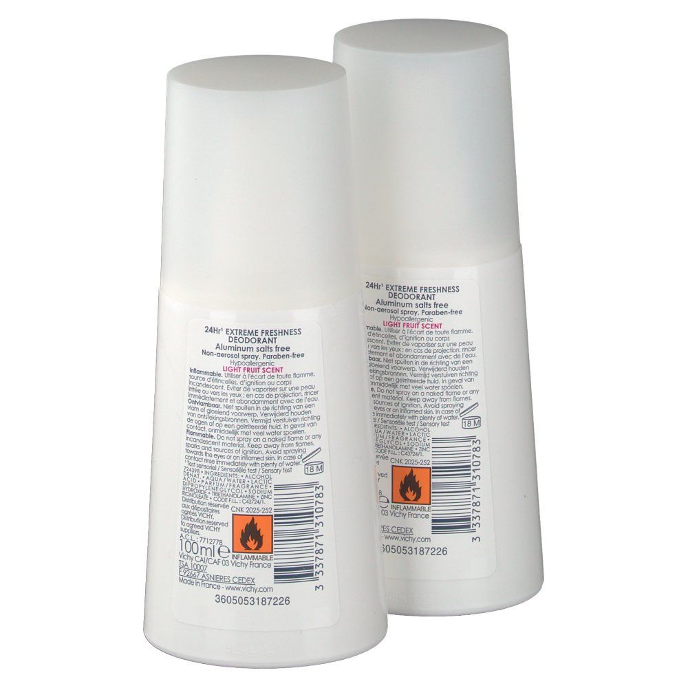 Vichy Deodorant Fraîcheur Extrême Note Fruitée Duo Promo