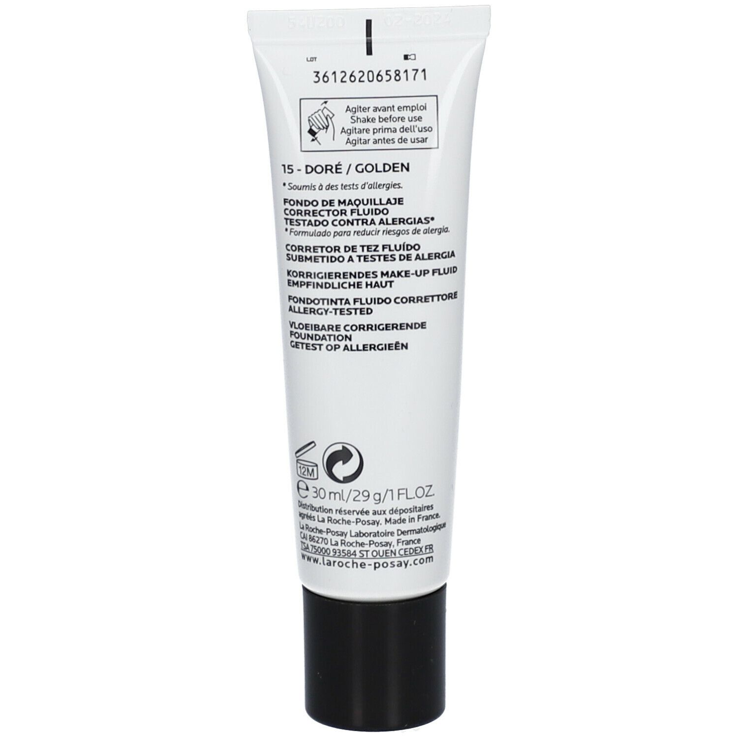 La Roche-Posay Toleriane Vloeibare Corrigerende Foundation 15 Golden