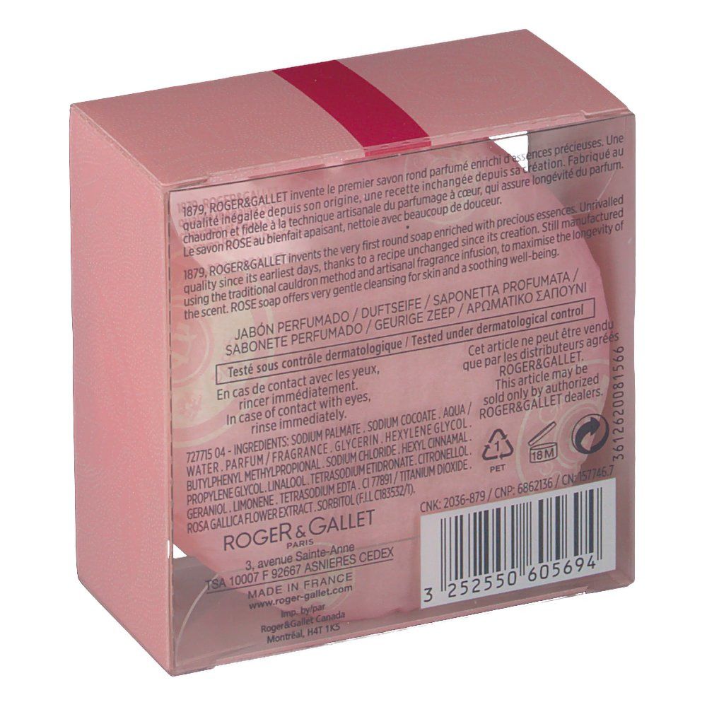 Roger & Gallet Rose Savon Parfumé