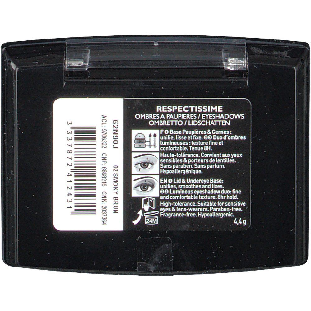 La Roche-Posay Respectissime Fard à Paupières Doux 02 Smoky Brun