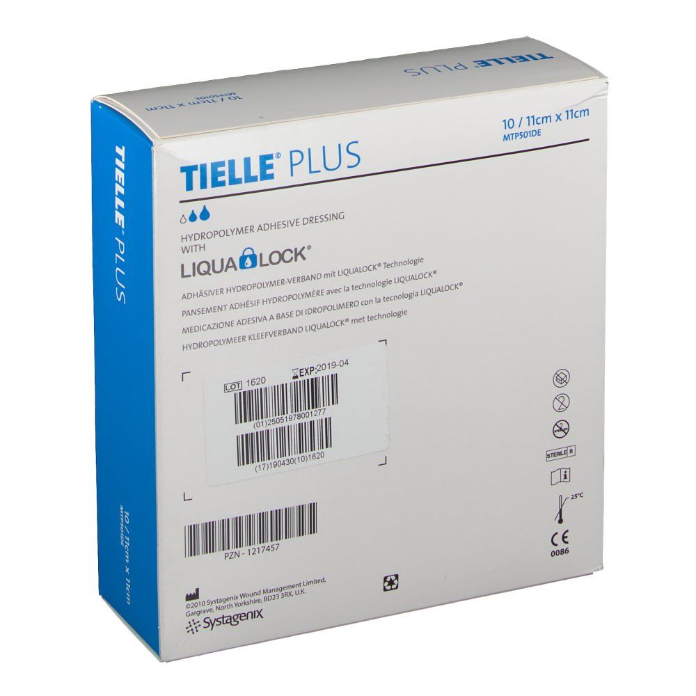 Tielle Plus Pansement Stérile Hydrocel.11X11Cm