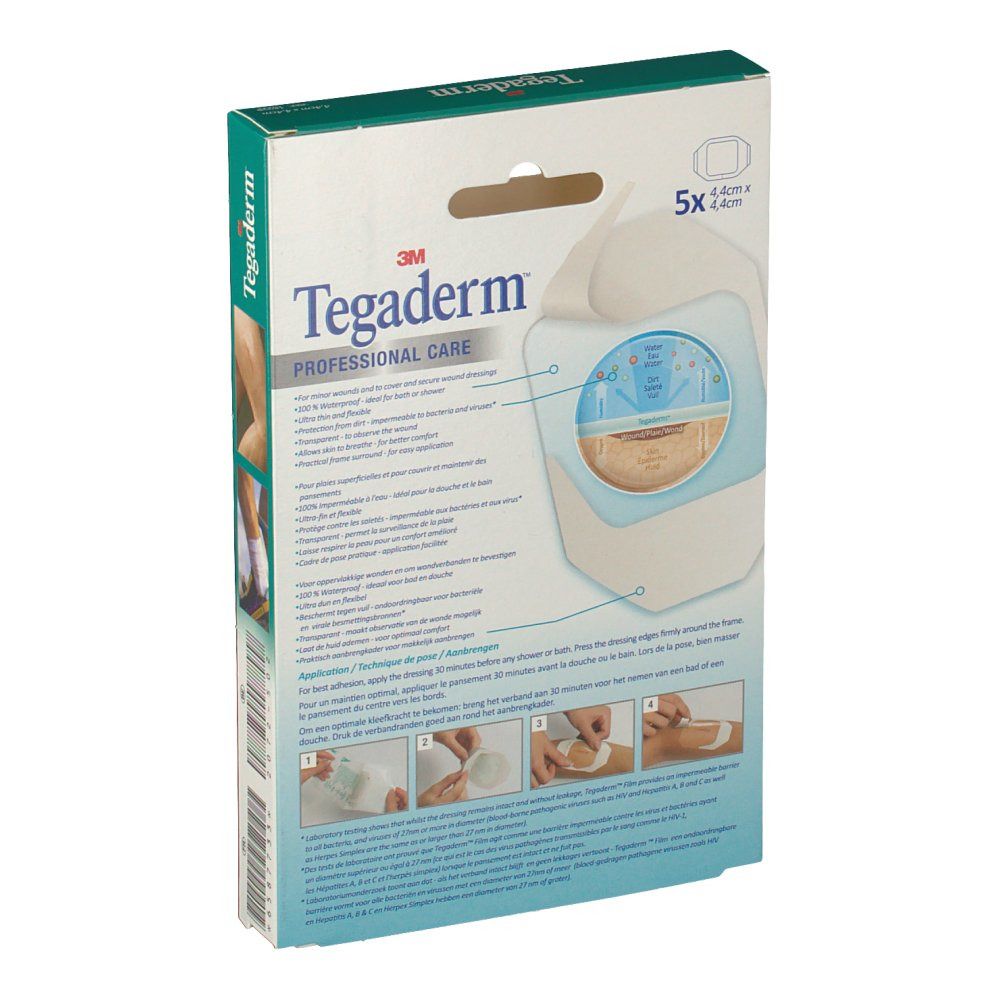 3M Tegaderm Transparant Film Dressing 4x 4cm