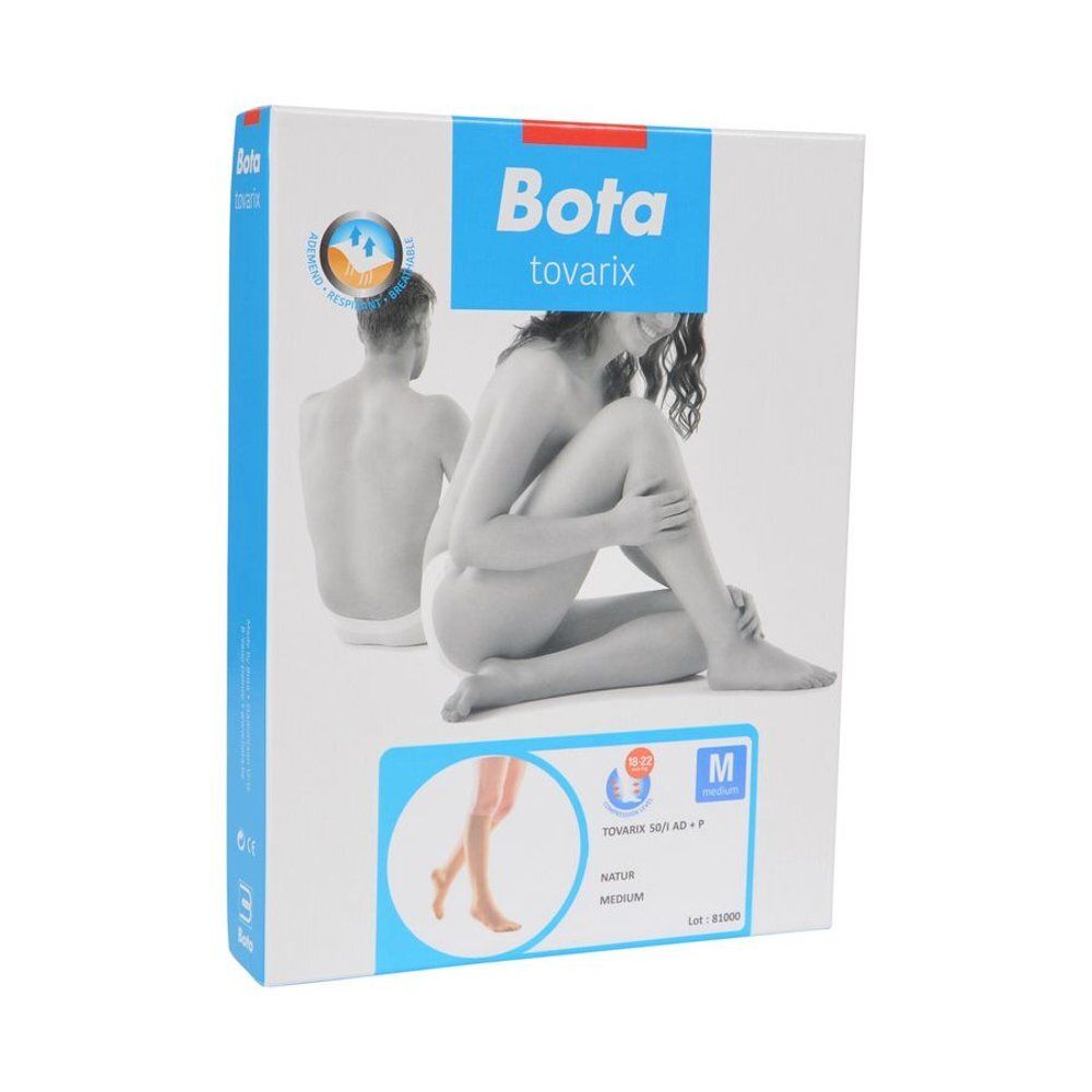Emballage de BOTA Tovarix 50/I AD+P. Vue de face avec image du produit et indication de taille M.