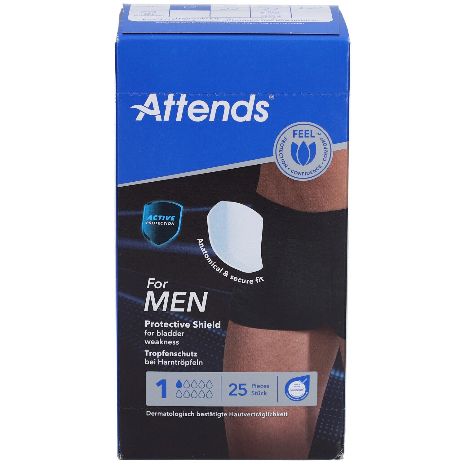 Attends® for Men Shield Niveau 1 Culottes d'Incontinence