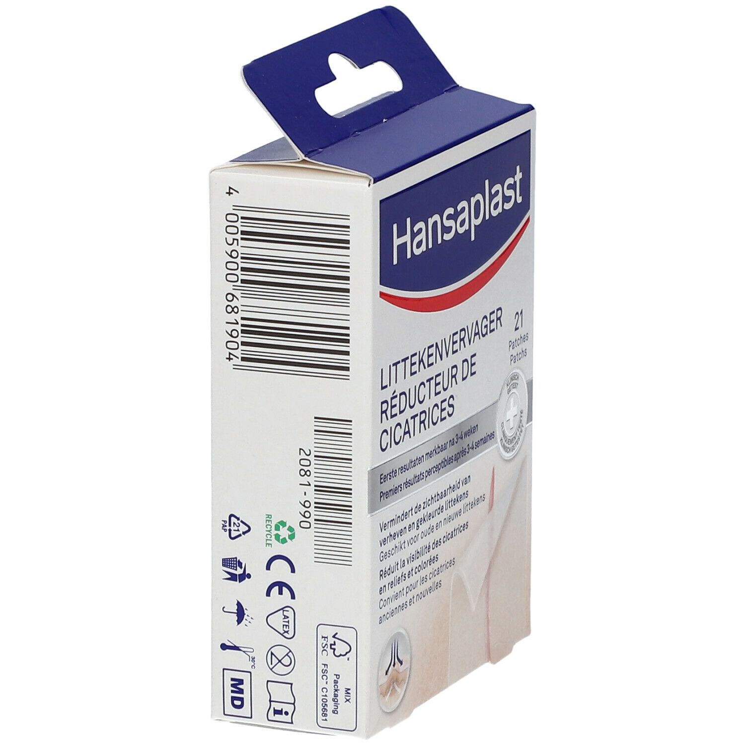 Hansaplast Med Reducteur Cicatrices 6,8x3,8cm