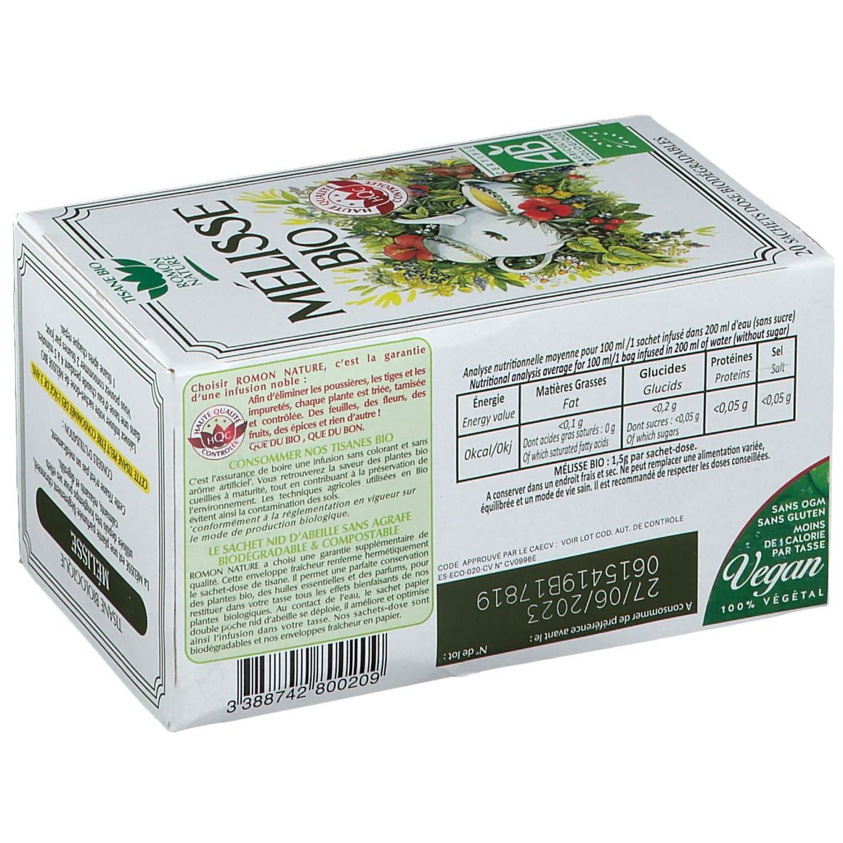 Tisane Romon Nature Citroenmelisse Bio
