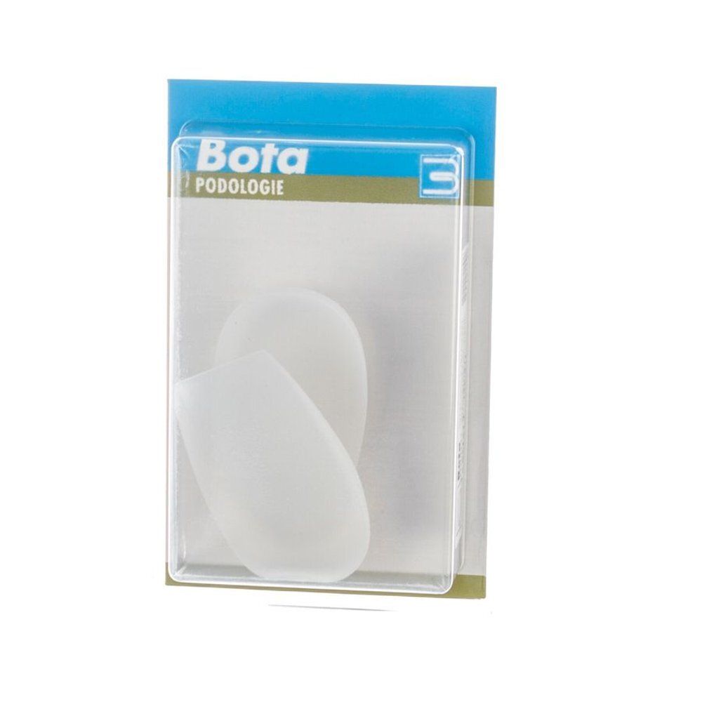 Verpakking met twee hielbeschermers en het logo "Bota podologie".