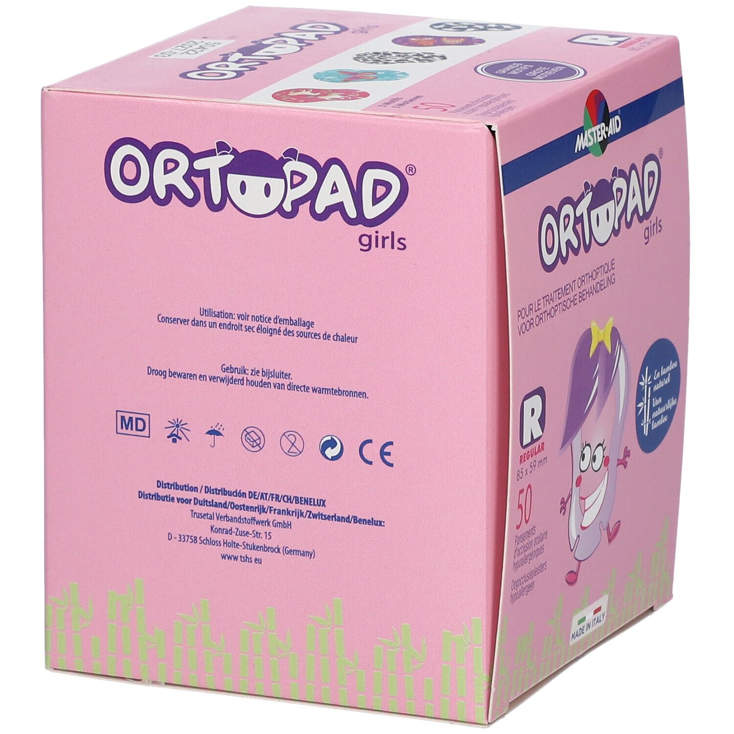 Ortopad Girls Regular Pans Oculaire 5+ Ans