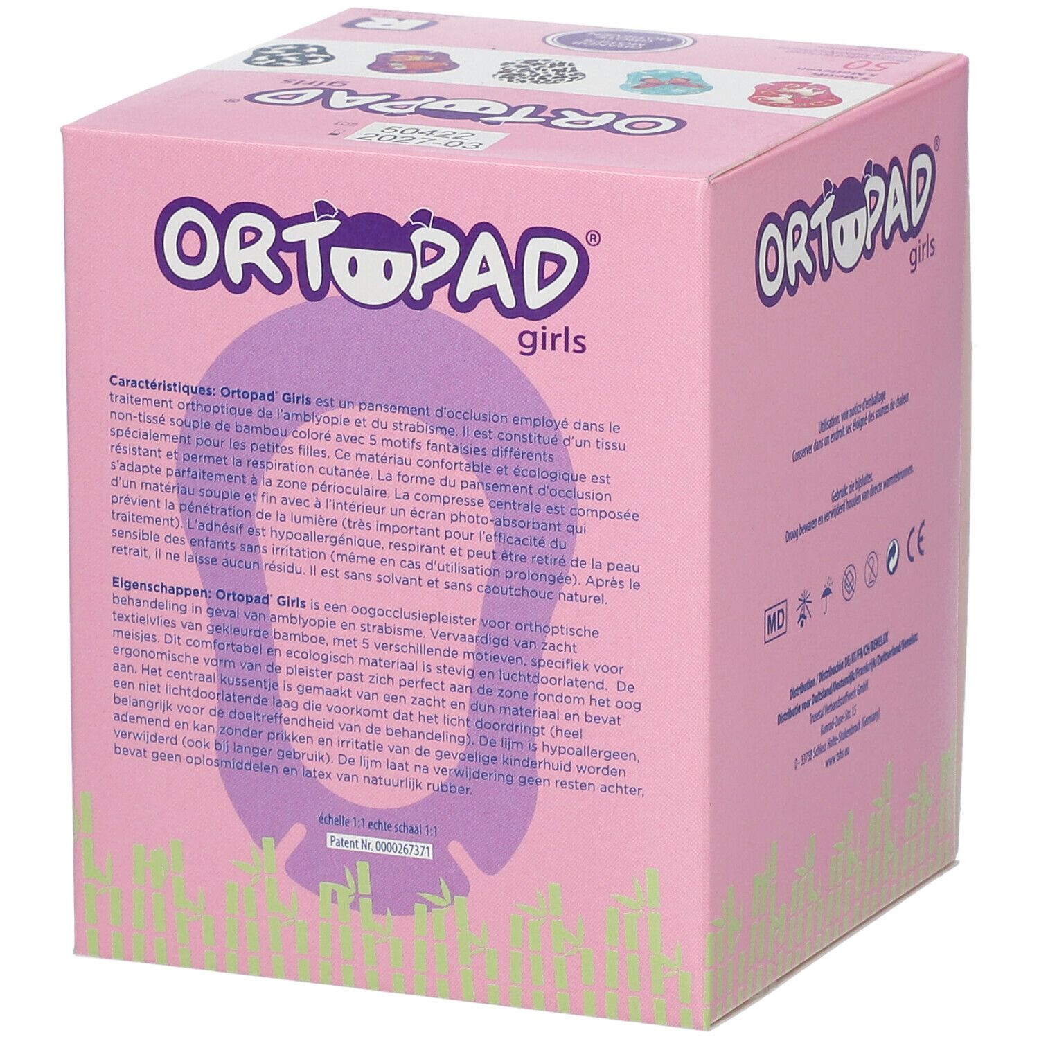 Ortopad Girls Regular Pans Oculaire 5+ Ans