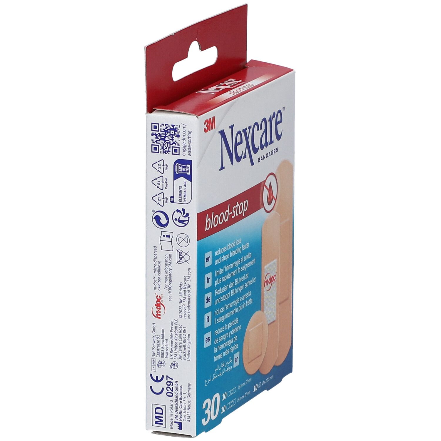 Nexcare Bandages Blood Stop Strips 3 Tailles Assortiment N1730AS