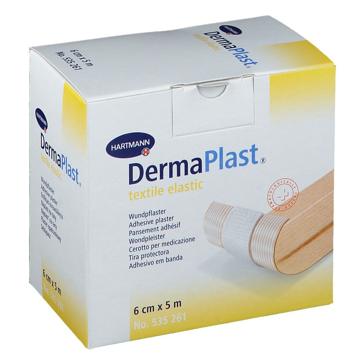 Hartmann Dermaplast Textiel Elastic 6cm x 5m 261/6