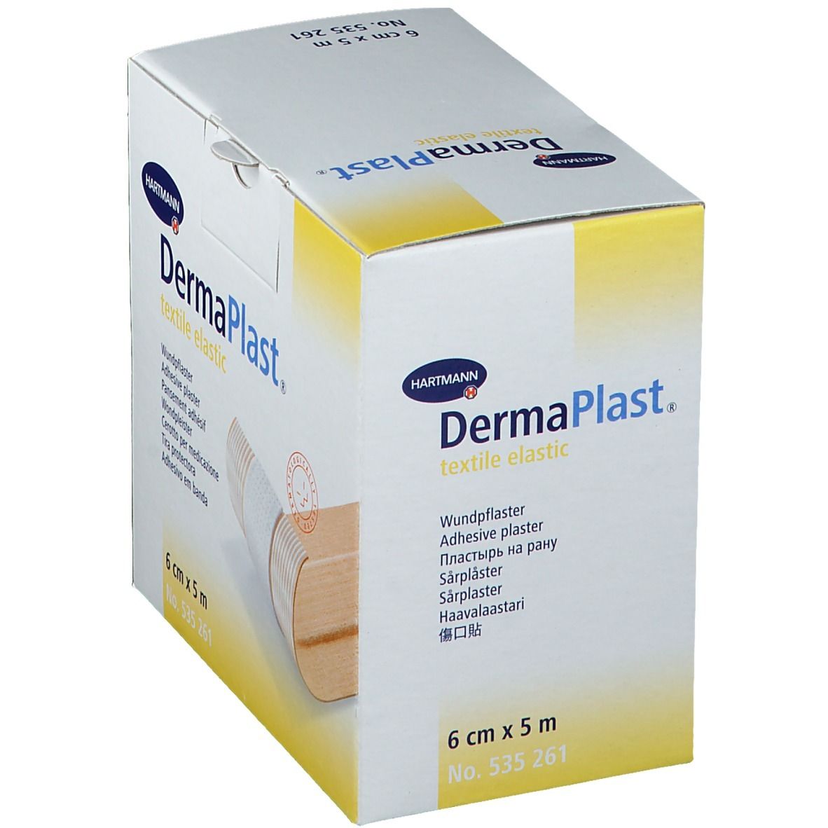 Hartmann Dermaplast Textiel Elastic 6cm x 5m 261/6