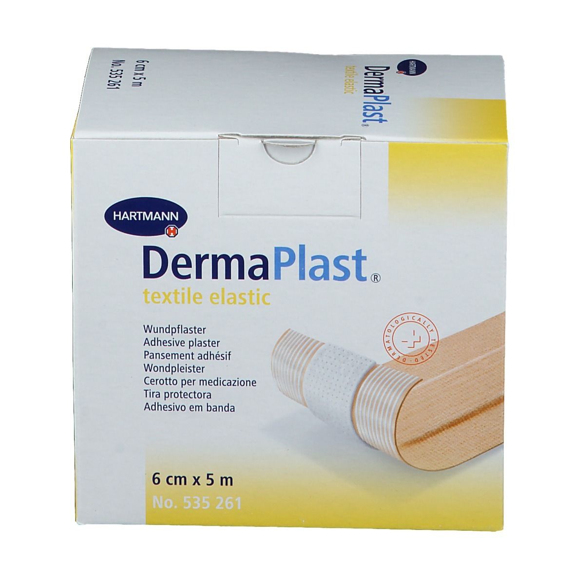 Hartmann Dermaplast Textiel Elastic 6cm x 5m 261/6