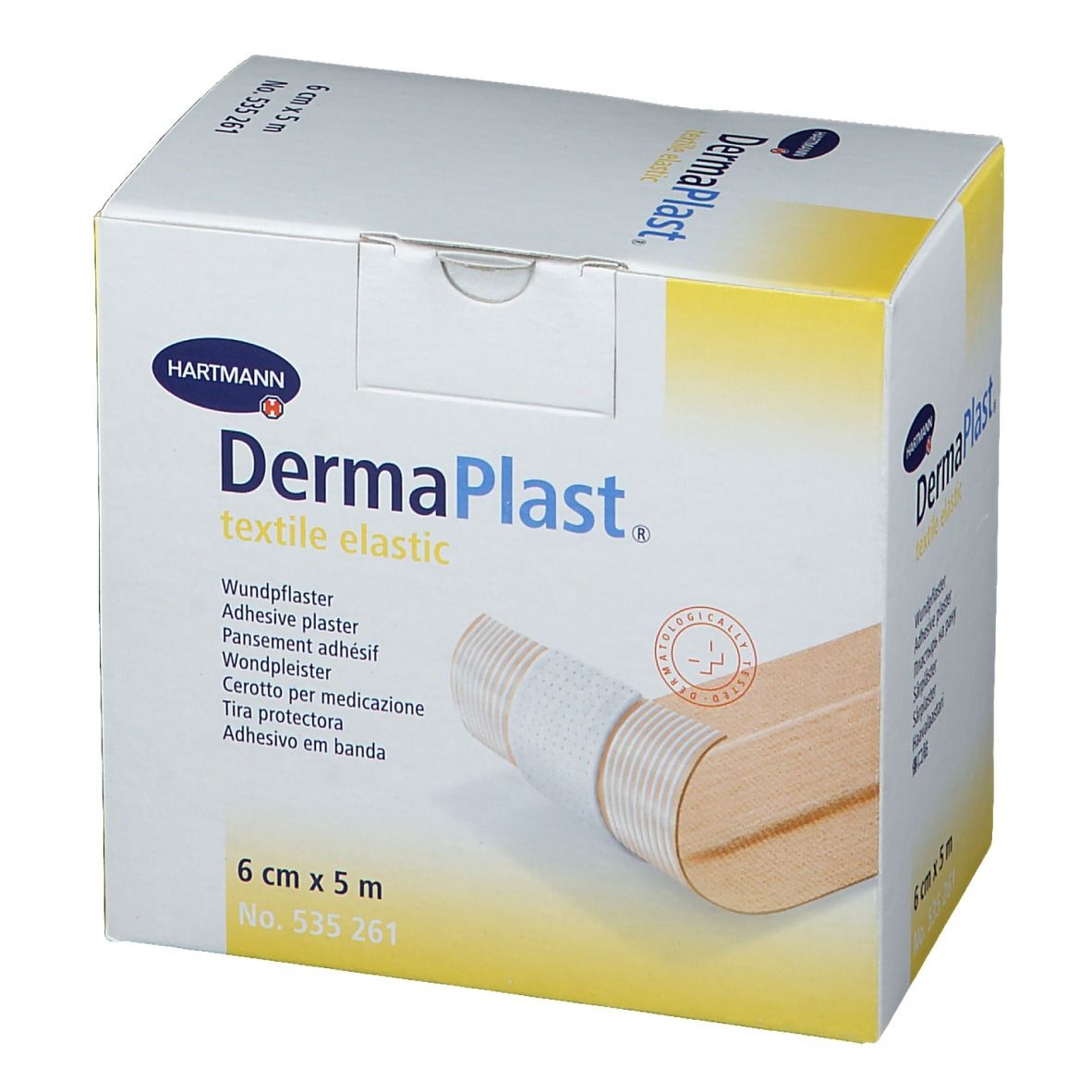 Hartmann Dermaplast Textiel Elastic 6cm x 5m 261/6