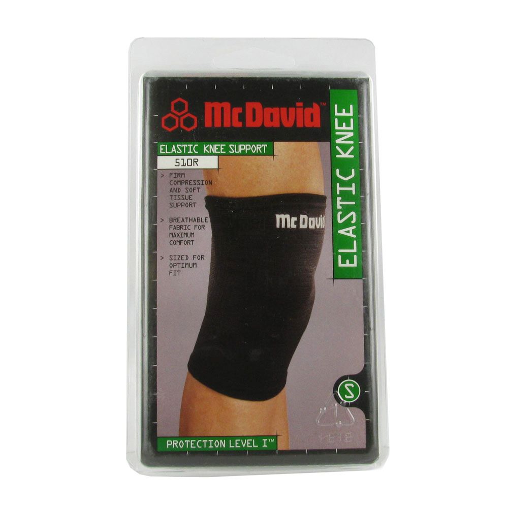 McDavid Elastische Kniebandage 510 Zwart Maat S