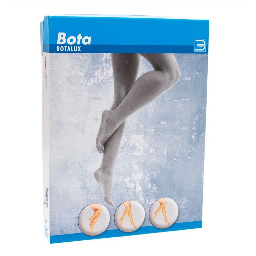 Emballage Botalux. Impression: jambes, marque, nom du produit.
