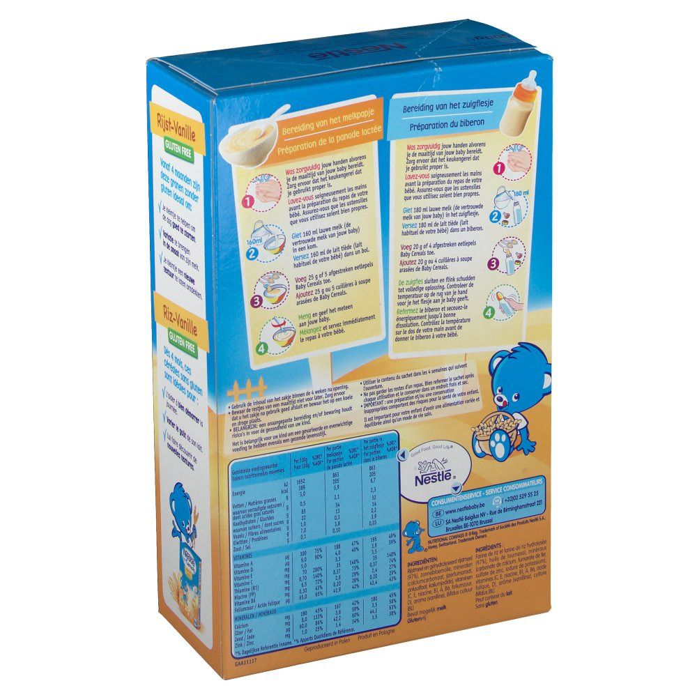 Nestlé Baby Cereals Riz-Vanille
