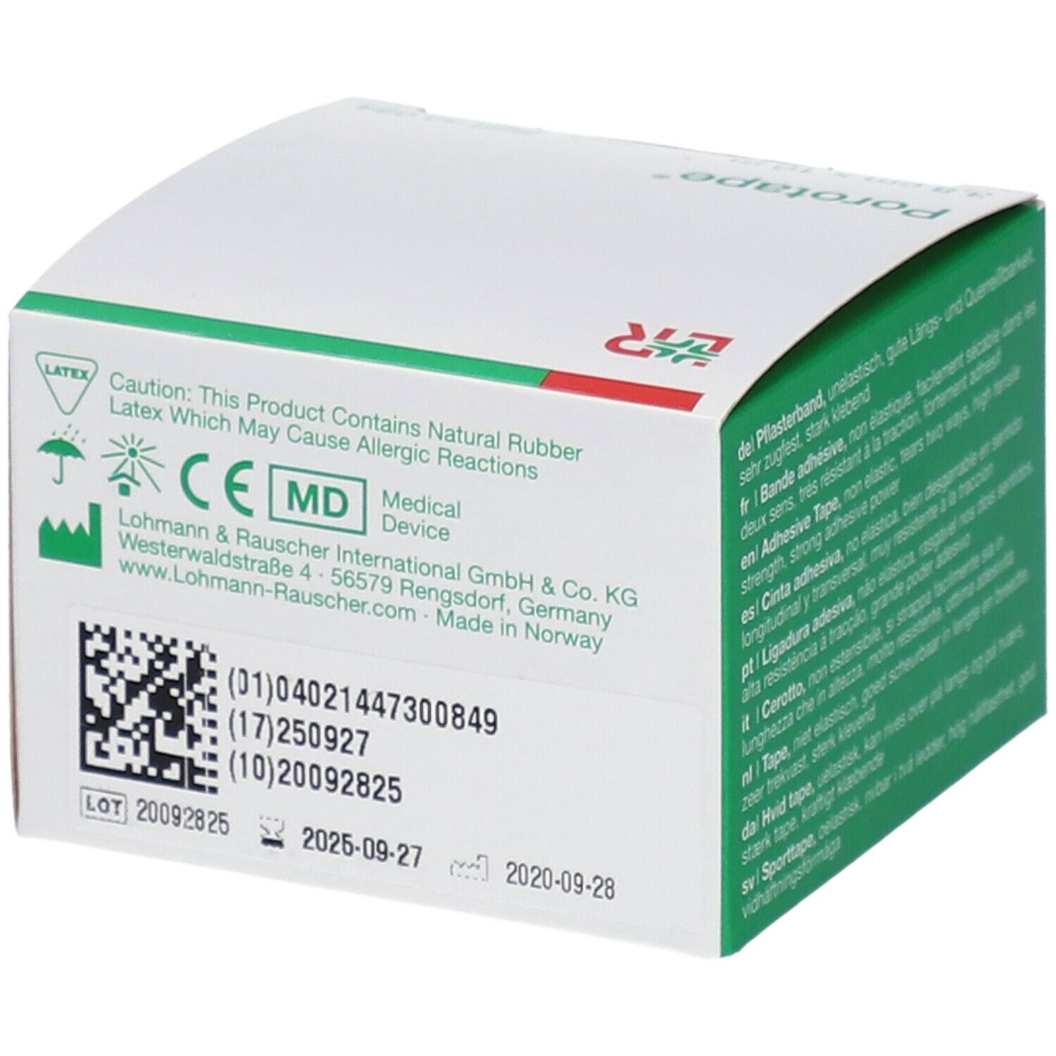 Porotape Tape Adhésif Non Elastique 3,8cm x 10m