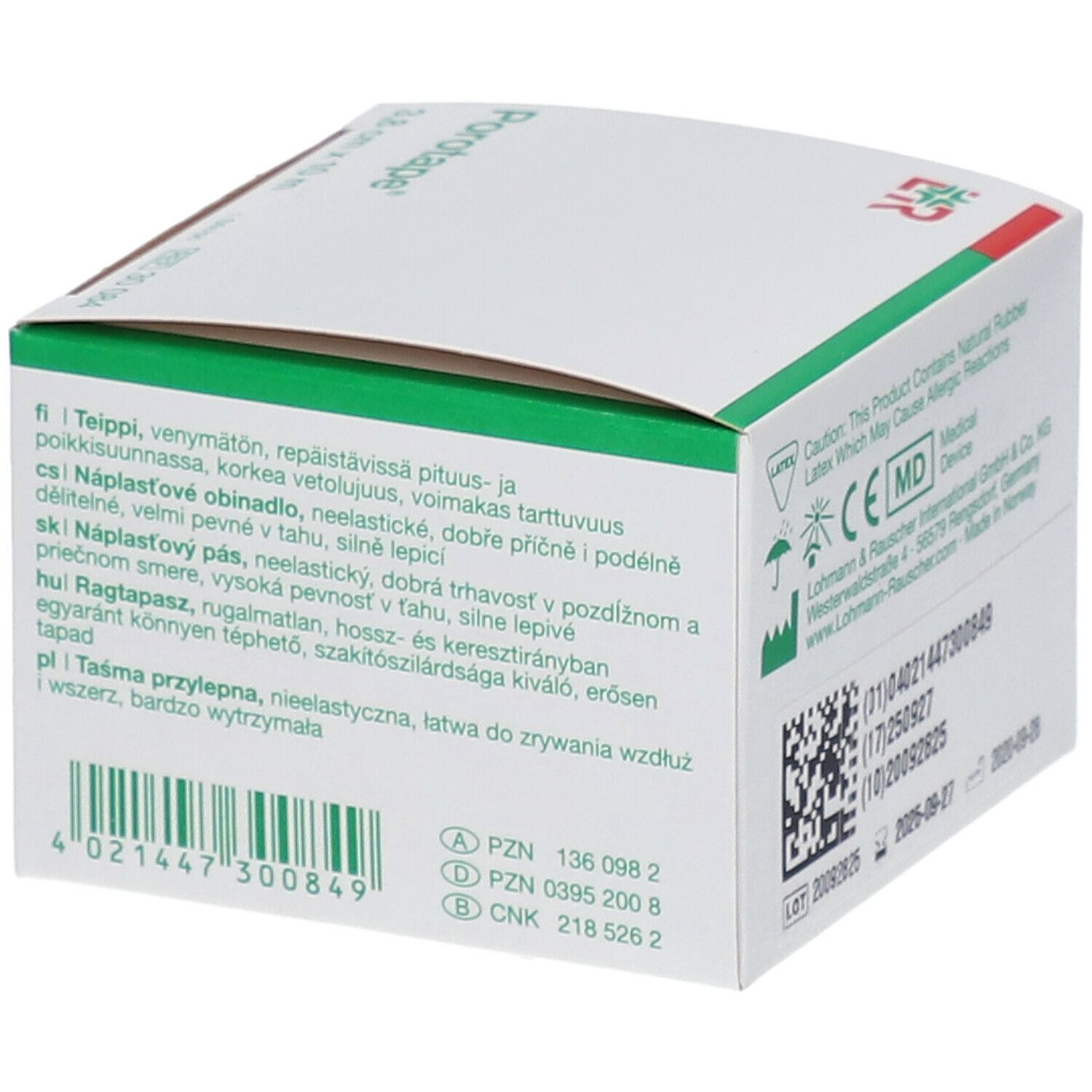 Porotape Tape Adhésif Non Elastique 3,8cm x 10m