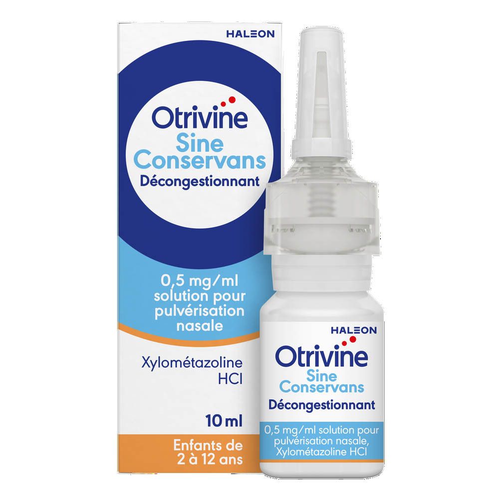 Otrivine Sine Conservans Décongestionnant 0,5 mg/ml Solution pour Pulvérisation Nasale