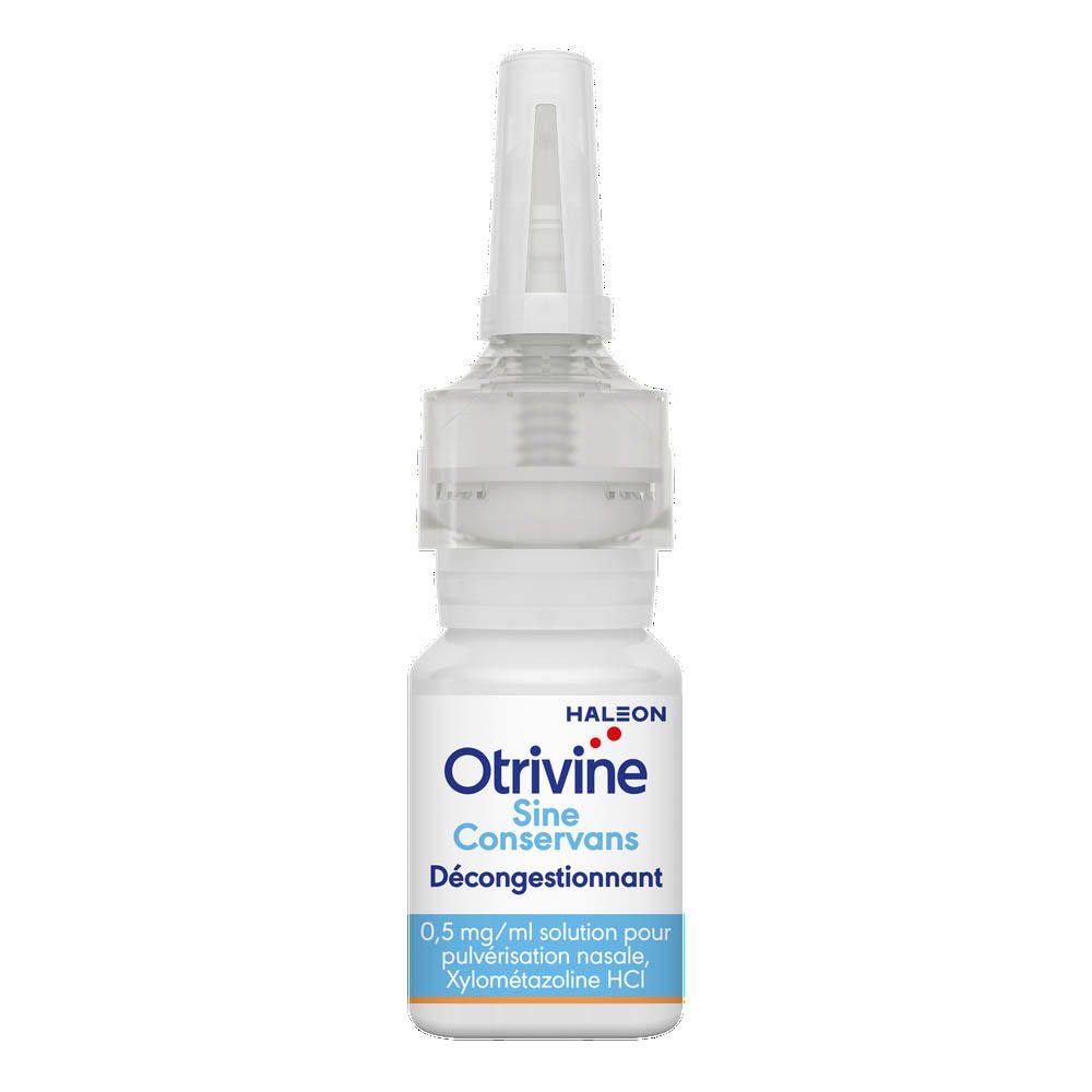 Otrivine Sine Conservans Décongestionnant 0,5 mg/ml Solution pour Pulvérisation Nasale