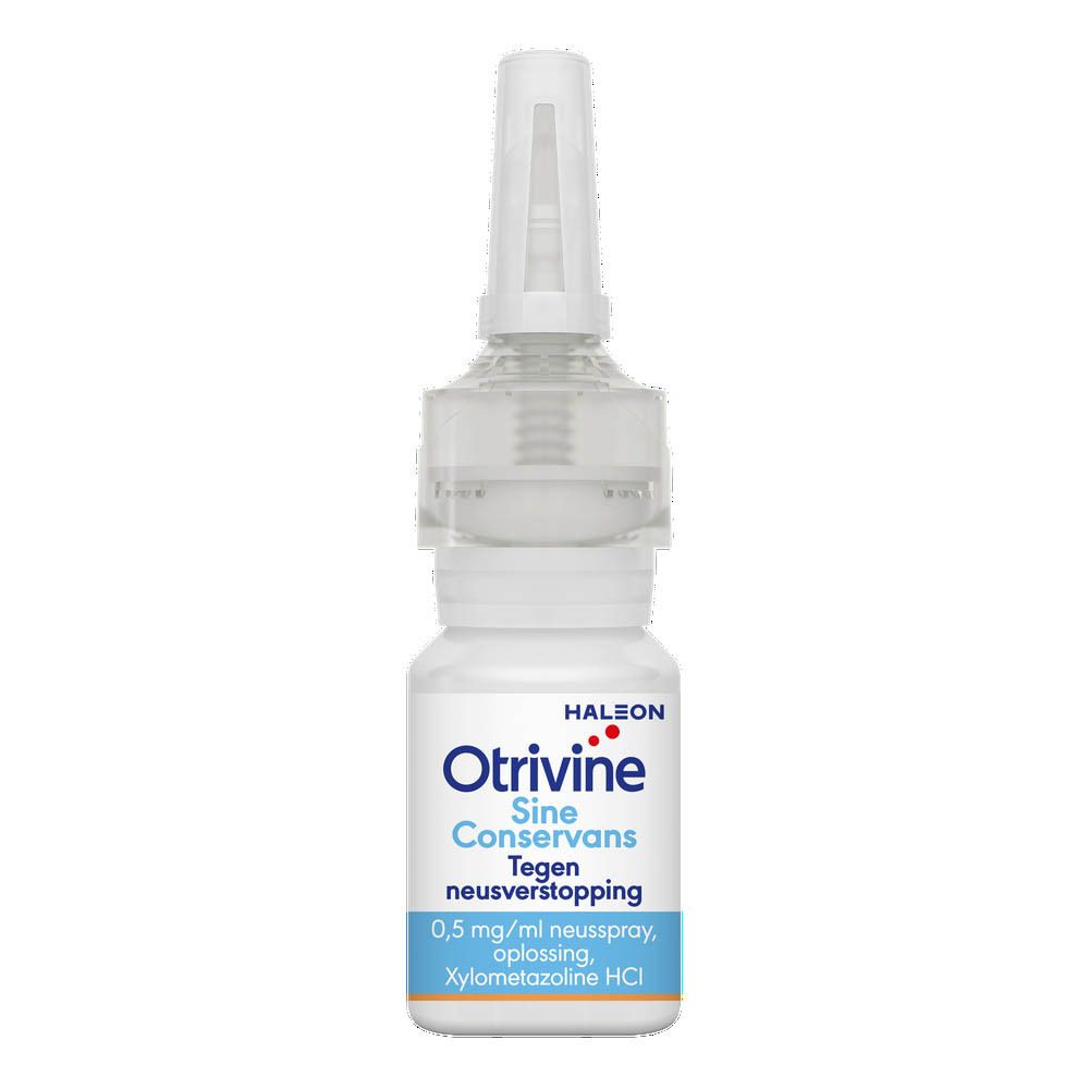 Otrivine Sine Conservans tegen Neusverstopping 0,5 mg/ml Oplossing Neusspray