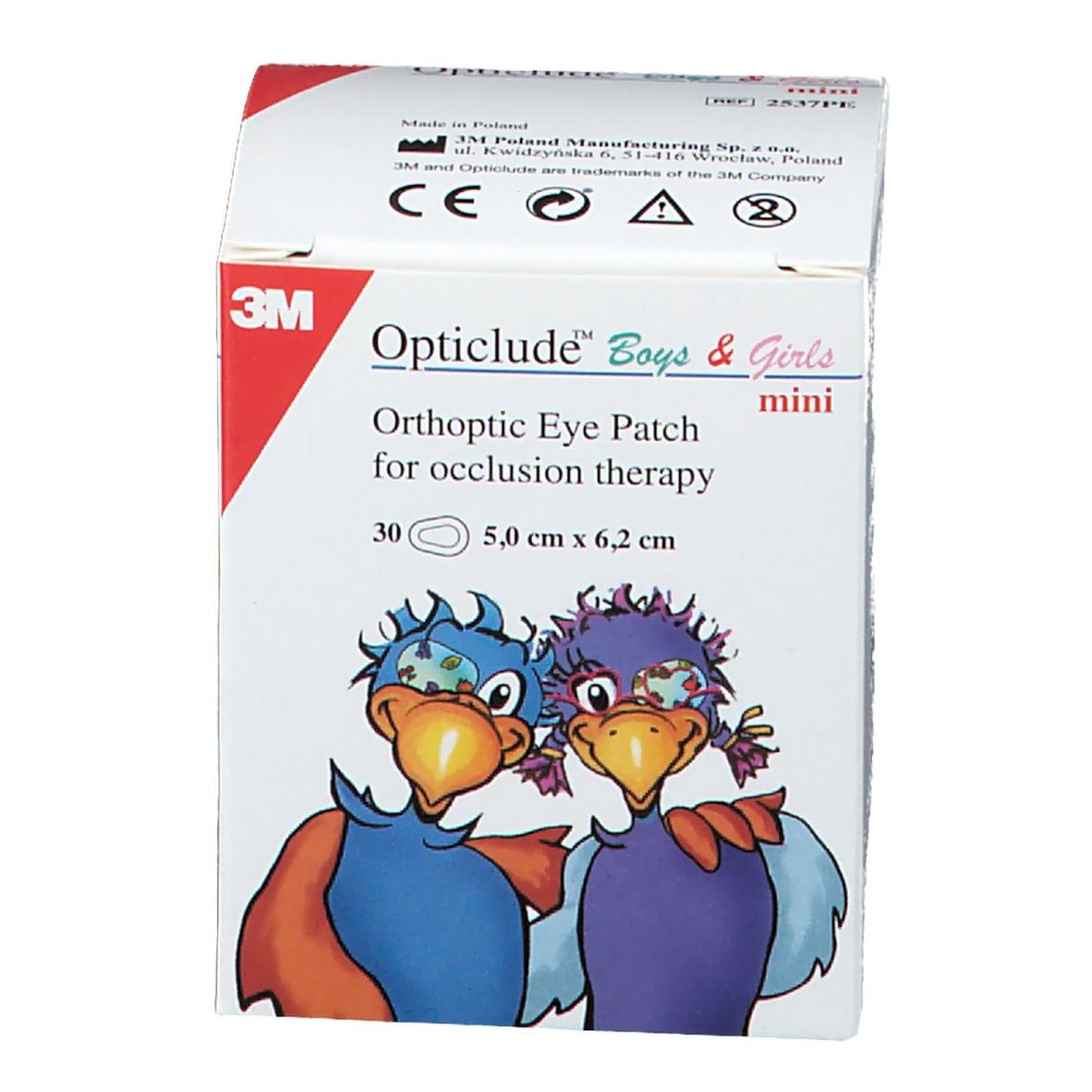 3M Opticlude Compresse Occulaire Boys & Girls Mini 5cm X 6cm 2537PE